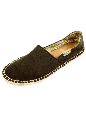 Ubuntu Womens Handmade Safari Green Canvas Afidrilles Sz 9W